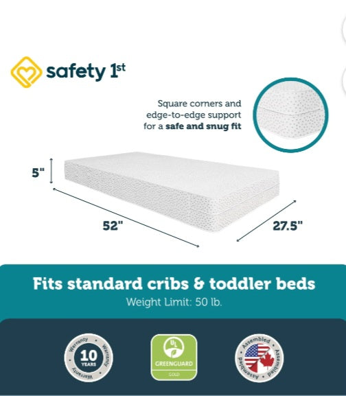 Safety 1st Crib & Toddler Bed Mattress