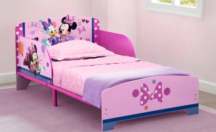 Minnie Mouse Wood & Metal Toddler Bed
