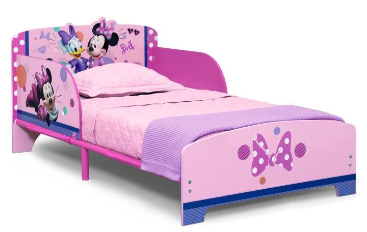 Minnie Mouse Wood & Metal Toddler Bed
