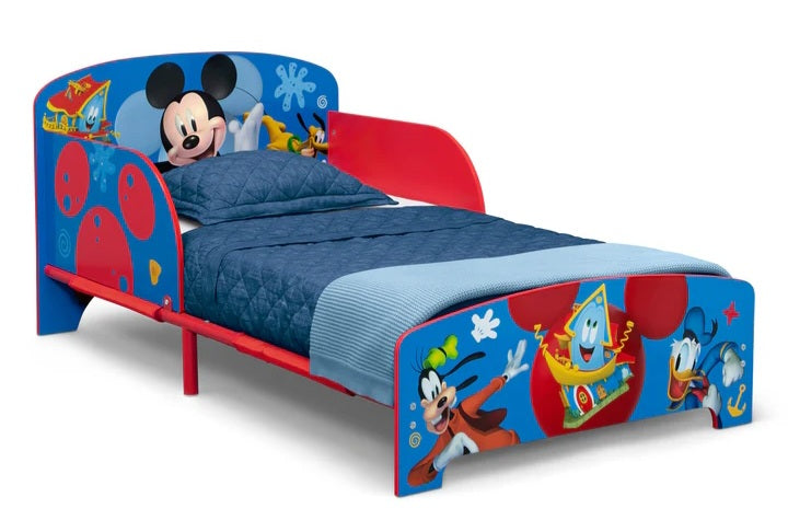 Disney Mickey Mouse Wood & Metal Toddler Bed