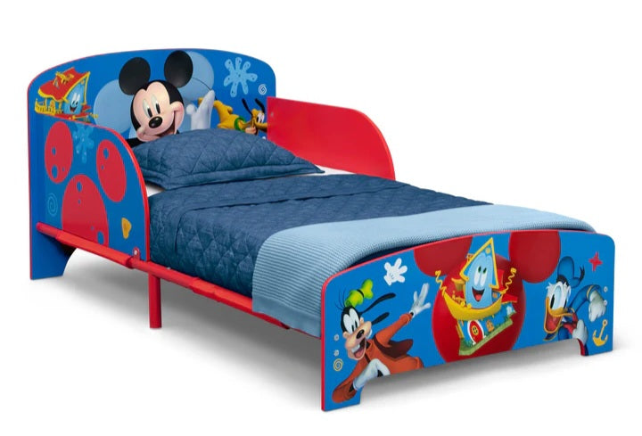 Disney Mickey Mouse Wood & Metal Toddler Bed