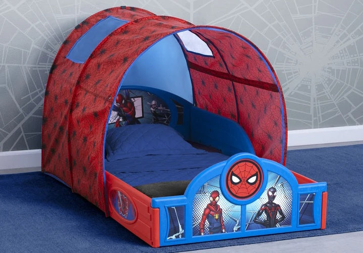 Spider-Man Sleep and Play Toddler Bed with Tent