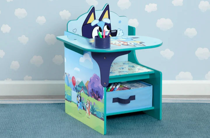 Bluey Chair Desk with Storage Bin