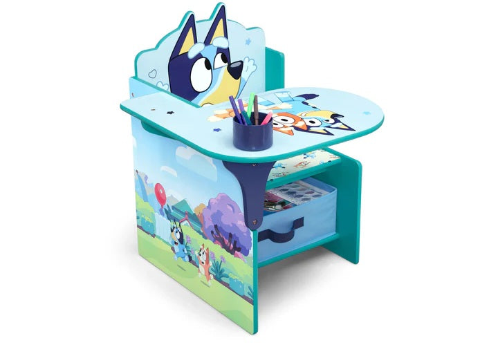 Bluey Chair Desk with Storage Bin