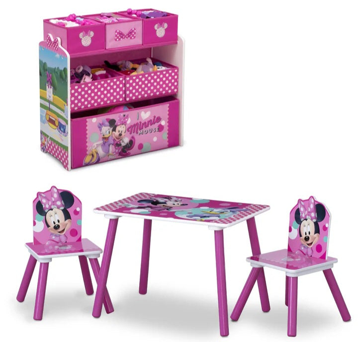 Minnie Mouse 4-Piece Playroom Solution Set