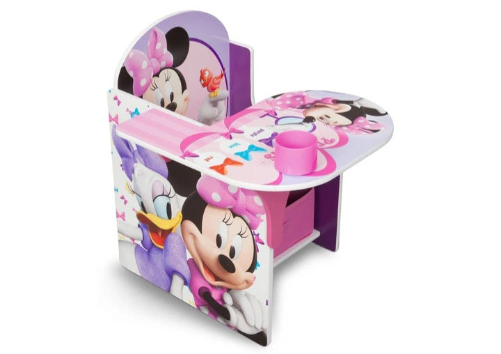 Minnie Mouse Chair Desk with Storage Bin