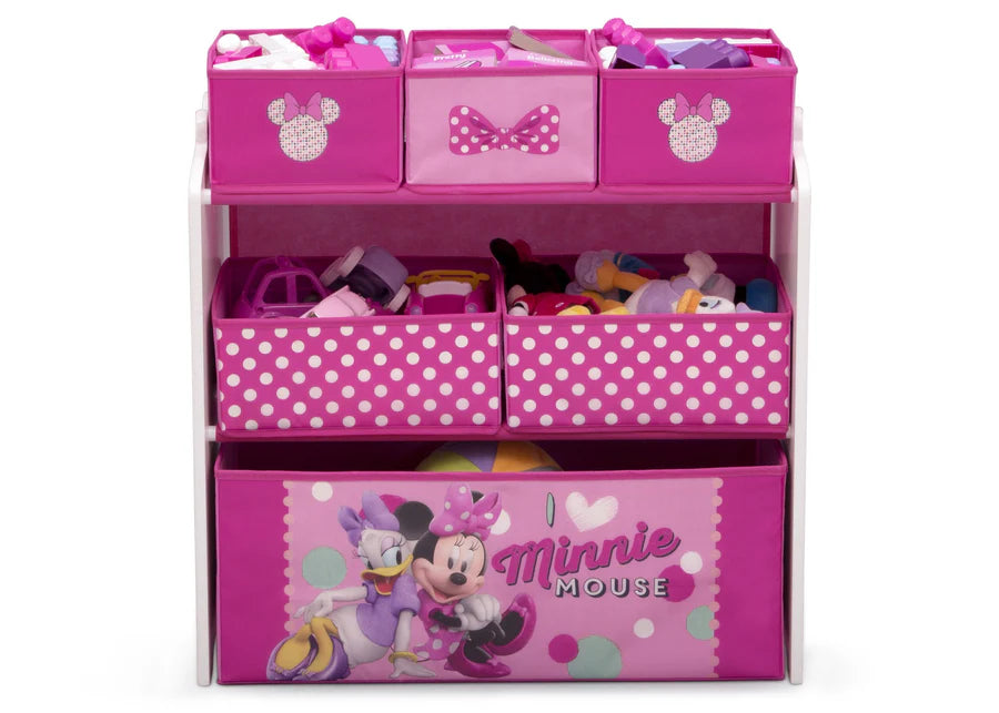 Disney Minnie Mouse Design and Store 6-Bin Toy Organizer
