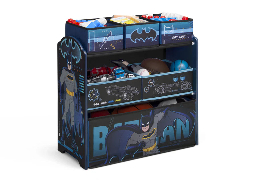 Batman Design & Store 6-Bin Toy Storage Organizer