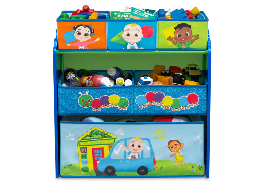 CoComelon Design & Store 6-Bin Toy Storage Organizer