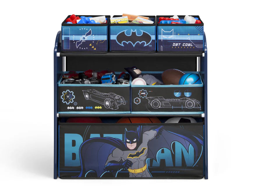 Batman Design & Store 6-Bin Toy Storage Organizer