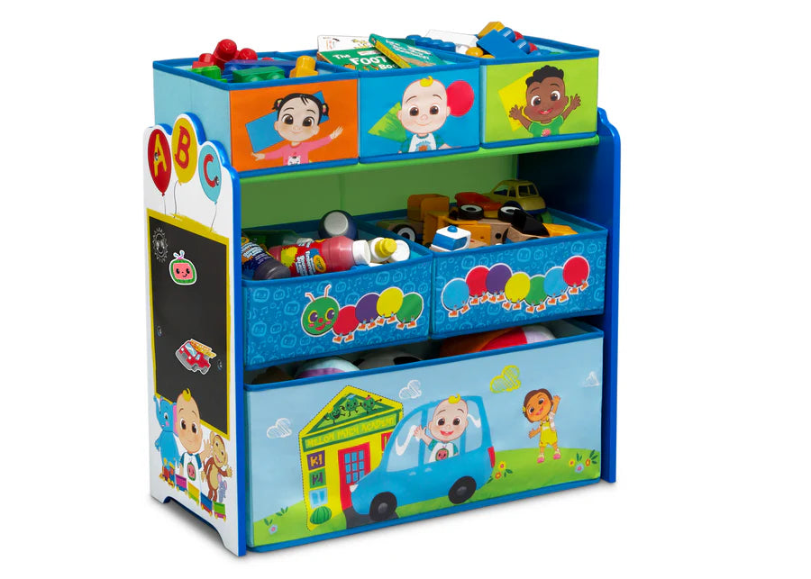 CoComelon Design & Store 6-Bin Toy Storage Organizer