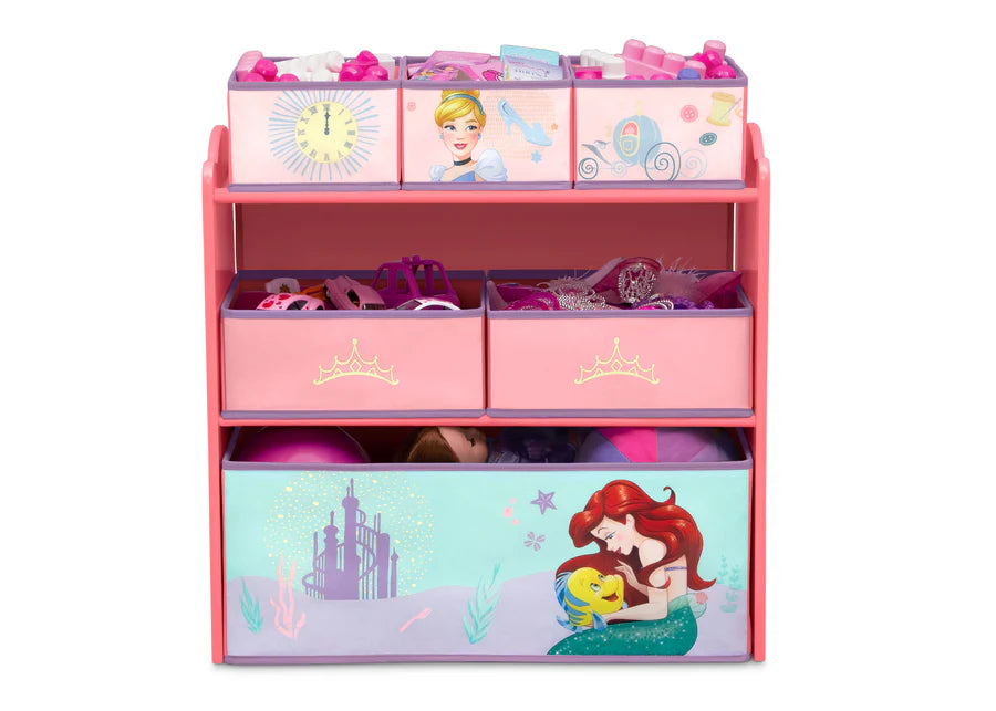 Disney Princess 6-Bin Design and Store Toy Organizer