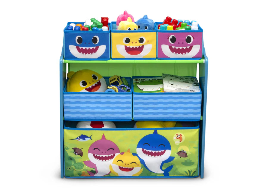 Baby Shark Design & Store 6-Bin Toy Storage Organizer