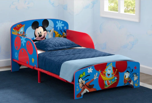 Disney Mickey Mouse Wood & Metal Toddler Bed