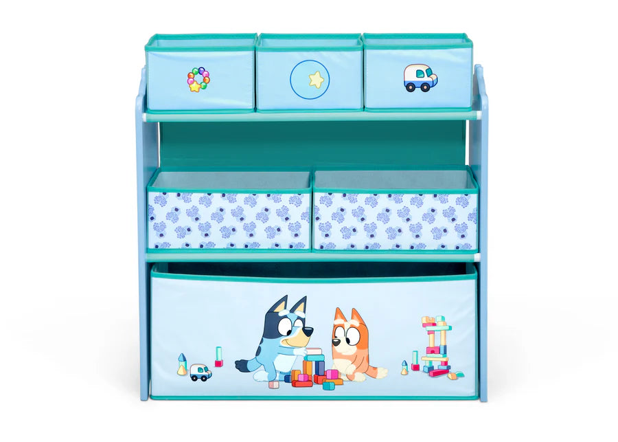 Bluey 6-Bin Design and Store Toy Organizer